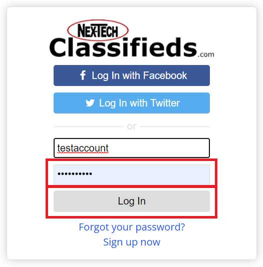 Login with New Password